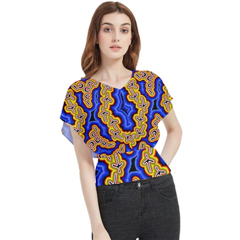 Newart2 Butterfly Chiffon Blouse by hogartharts