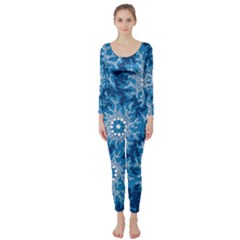 Waterhole Dreaming 90 Hogarth Arts Long Sleeve Catsuit