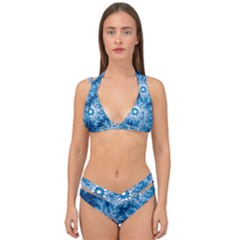 Waterhole Dreaming 90 Hogarth Arts Double Strap Halter Bikini Set by hogartharts