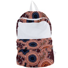 Authentic Aboriginal Art - Pathways Hogarth Arts Foldable Lightweight Backpack