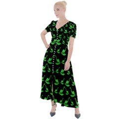 Our Dino Friends Button Up Short Sleeve Maxi Dress by ConteMonfrey
