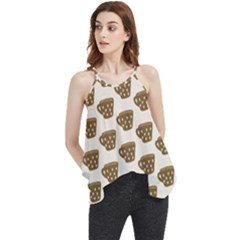 Cozy Coffee Cup Flowy Camisole Tank Top by ConteMonfrey