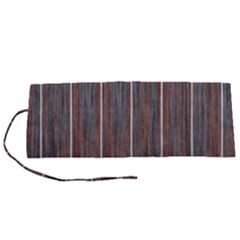 Dark digital Wood like Roll Up Canvas Pencil Holder (S)