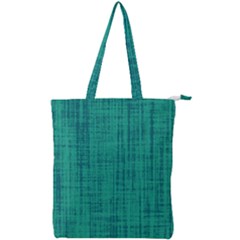 Painted Green Digital Wood Double Zip Up Tote Bag by ConteMonfrey