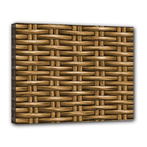 Brown Digital Straw - Country Side Canvas 14  X 11  (stretched) by ConteMonfrey