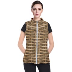 Brown Digital Straw - Country Side Women s Puffer Vest by ConteMonfrey