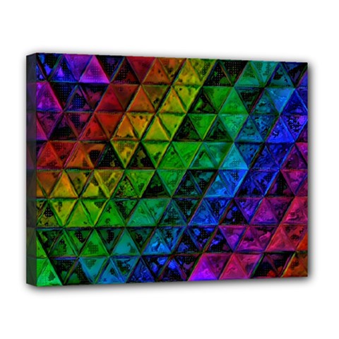 Pride Glass Canvas 14  X 11  (stretched) by MRNStudios