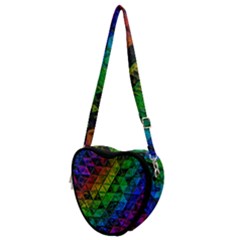 Pride Glass Heart Shoulder Bag by MRNStudios