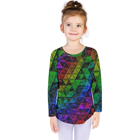 Pride Glass Kids  Long Sleeve Tee by MRNStudios