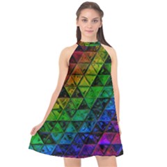 Pride Glass Halter Neckline Chiffon Dress  by MRNStudios