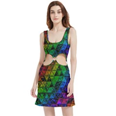 Pride Glass Velour Cutout Dress by MRNStudios