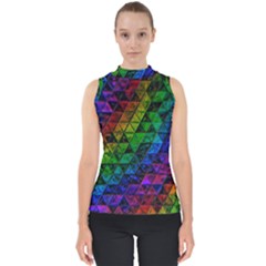 Pride Glass Mock Neck Shell Top by MRNStudios