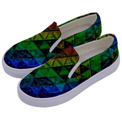 Pride Glass Kids  Canvas Slip Ons by MRNStudios