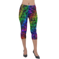 Pride Glass Lightweight Velour Capri Leggings  by MRNStudios