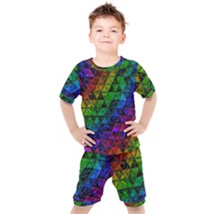 Pride Glass Kids  Tee And Shorts Set by MRNStudios