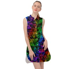 Pride Glass Sleeveless Shirt Dress by MRNStudios