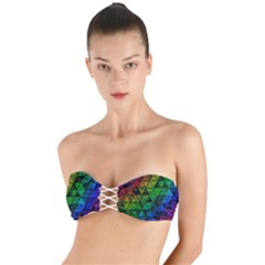 Pride Glass Twist Bandeau Bikini Top by MRNStudios