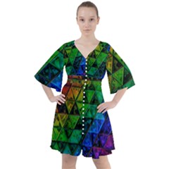 Pride Glass Boho Button Up Dress by MRNStudios