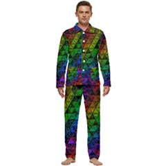 Pride Glass Men s Long Sleeve Velvet Pocket Pajamas Set by MRNStudios