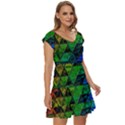 Pride Glass Short Sleeve Tiered Mini Dress View3