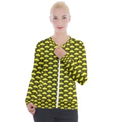 Under My Little Yellow Umbrella Casual Zip Up Jacket by ConteMonfrey