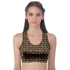 Brown Straw - Country Side Fitness Sports Bra by ConteMonfrey