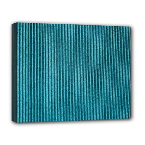 Blue Digital Fabric Deluxe Canvas 20  X 16  (stretched) by ConteMonfrey