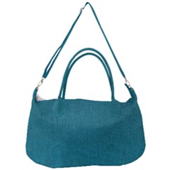 Blue Digital Fabric Removable Strap Handbag by ConteMonfrey