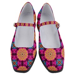  Women s Mary Jane Shoes W/ Colorful Design by VIBRANT