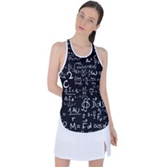 E=mc2 Text Science Albert Einstein Formula Mathematics Physics Racer Back Mesh Tank Top