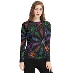 Zodiac Geek Women s Long Sleeve Rash Guard