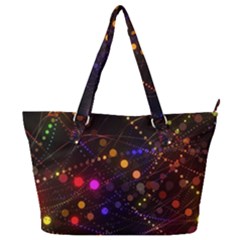 Abstract Light Star Design Laser Light Emitting Diode Full Print Shoulder Bag by uniart180623