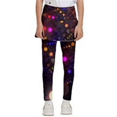 Abstract Light Star Design Laser Light Emitting Diode Kids  Skirted Pants by uniart180623