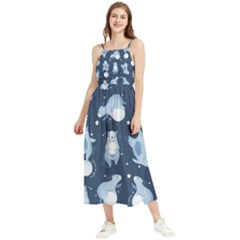 Bear Pattern Patterns Planet Animals Boho Sleeveless Summer Dress