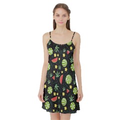 Watermelon Berries Patterns Pattern Satin Night Slip