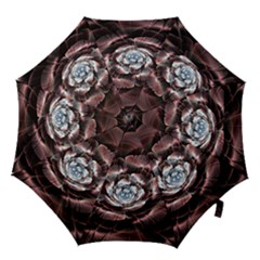 Flower Fractal Art Cool Petal Abstract Hook Handle Umbrellas (small) by uniart180623