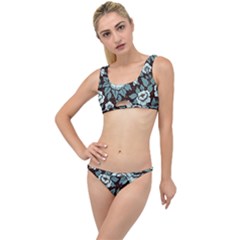 Vintage Floral Pattern Blue Damask Pattern Blue Vintage The Little Details Bikini Set