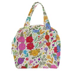 Colorful Flowers Pattern Abstract Patterns Floral Patterns Boxy Hand Bag by uniart180623