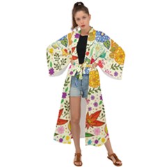 Colorful Flowers Pattern Abstract Patterns Floral Patterns Maxi Kimono