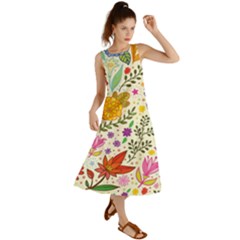 Colorful Flowers Pattern Abstract Patterns Floral Patterns Summer Maxi Dress