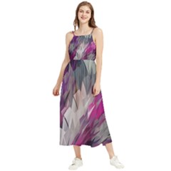 Colorful Artistic Pattern Design Boho Sleeveless Summer Dress