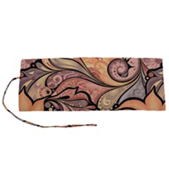 Colorful Paisley Background Artwork Paisley Patterns Roll Up Canvas Pencil Holder (s) by uniart180623