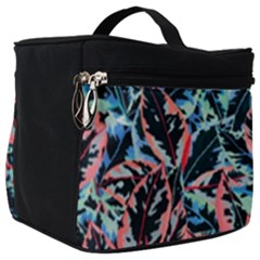 Leaves Leaf Pattern Patterns Colorfu Make Up Travel Bag (big)