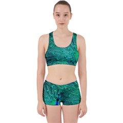 Green And Blue Peafowl Peacock Animal Color Brightly Colored Work It Out Gym Set