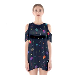 Abstract Minimalism Digital Art Abstract Shoulder Cutout One Piece Dress by uniart180623