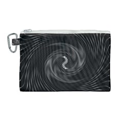 Abstract Mandala Twirl Canvas Cosmetic Bag (large)