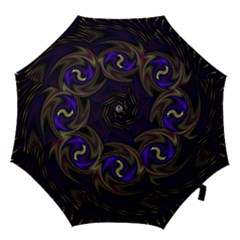 Manadala Twirl Abstract Hook Handle Umbrellas (small) by uniart180623