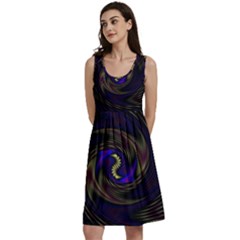 Manadala Twirl Abstract Classic Skater Dress by uniart180623