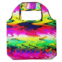 Waves Of Color Premium Foldable Grocery Recycle Bag