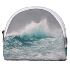 Big Storm Wave Horseshoe Style Canvas Pouch by uniart180623